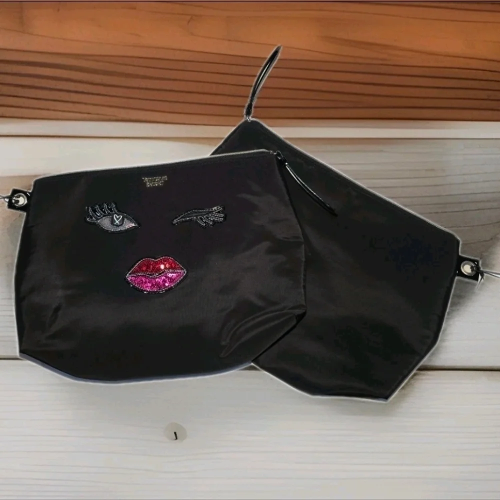 Victoria's Secret Black Makeup Bag 